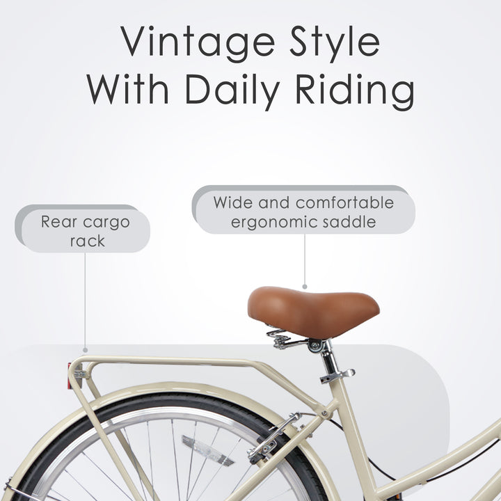 26" 6 Speed Hybrid Cruiser Bike-Astrid