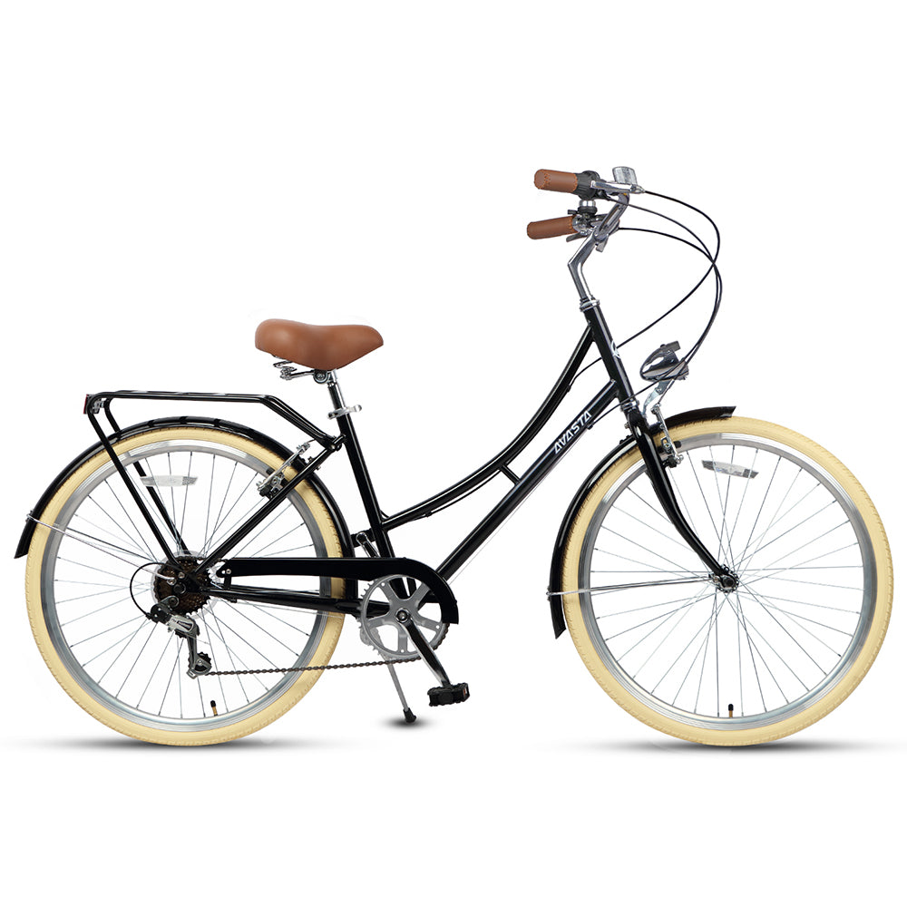Women 6 Speed Hybrid Cruiser Bike-Astrid – AVASTA BIKES Women 6 Speed Hybrid Cruiser Bike-Astrid – AVASTA BIKES