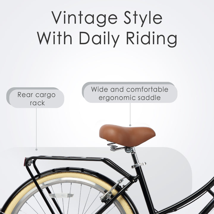 26" 6 Speed Hybrid Cruiser Bike-Astrid