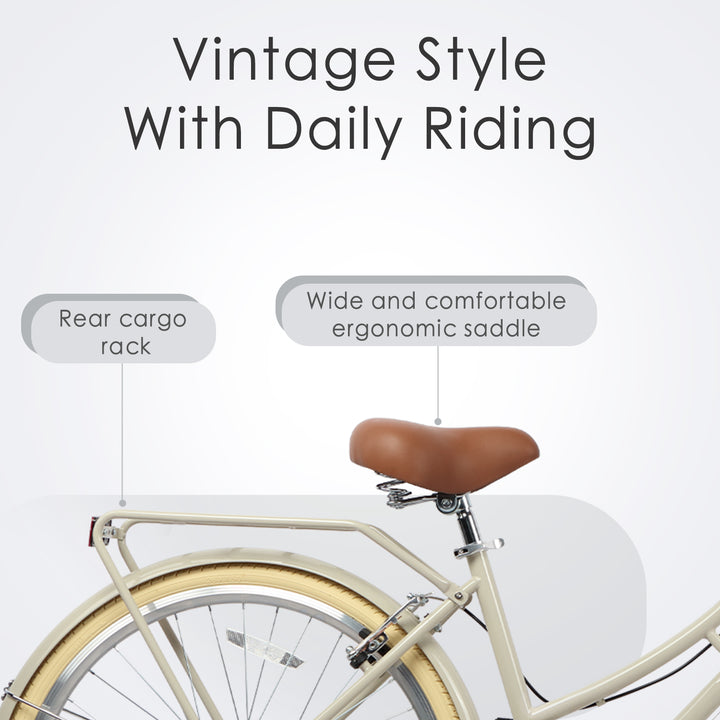 26" 6 Speed Hybrid Cruiser Bike-Astrid