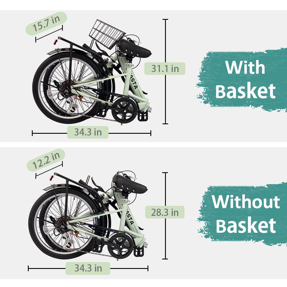 AVASTA Kids 7-Speed Folding Bike-Quartet