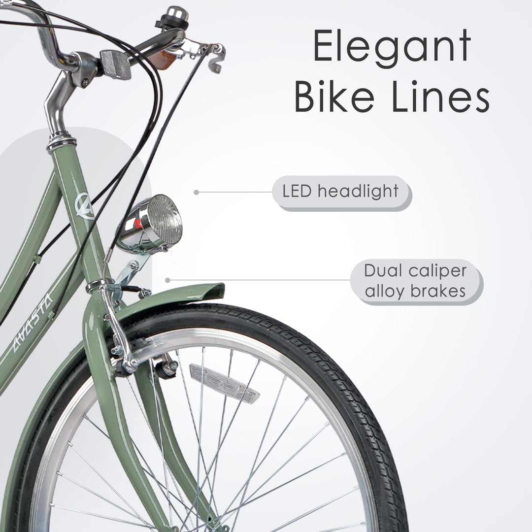 26" 6 Speed Hybrid Cruiser Bike-Astrid