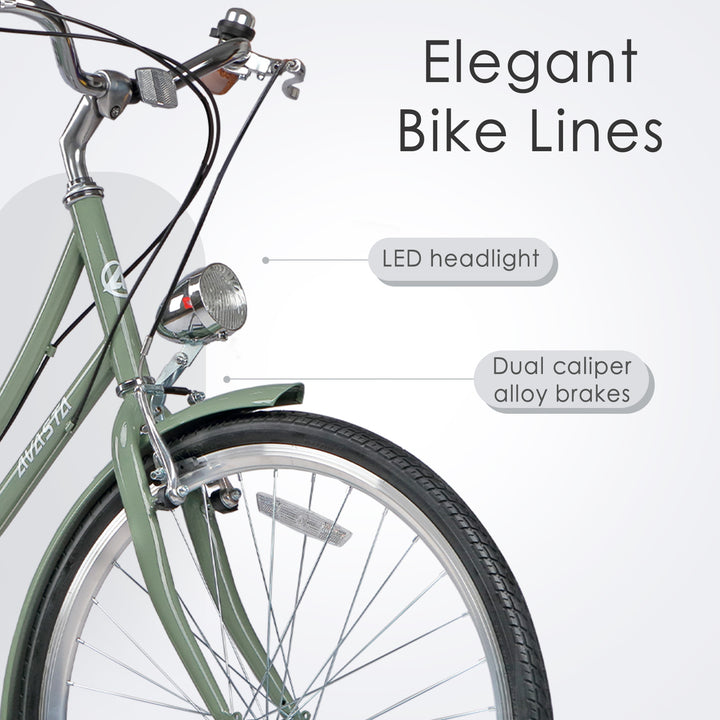 26" 6 Speed Hybrid Cruiser Bike-Astrid