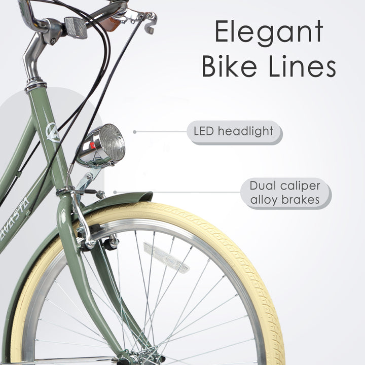 26" 6 Speed Hybrid Cruiser Bike-Astrid