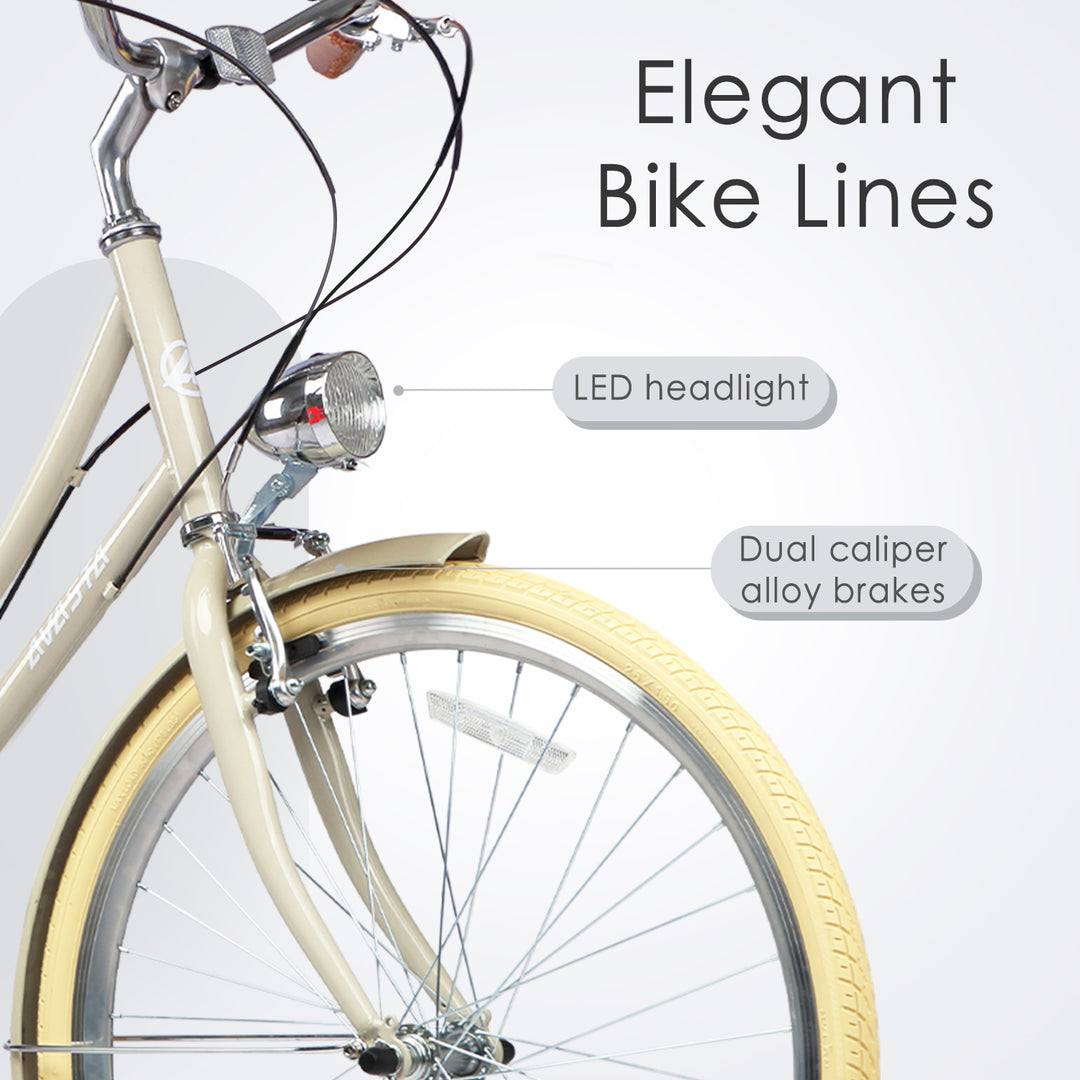 26" 6 Speed Hybrid Cruiser Bike-Astrid