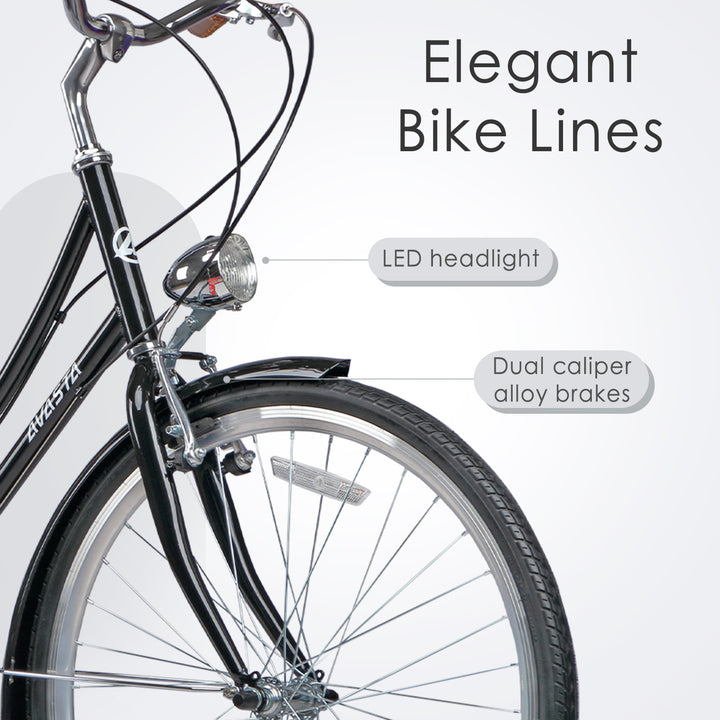 26" 6 Speed Hybrid Cruiser Bike-Astrid