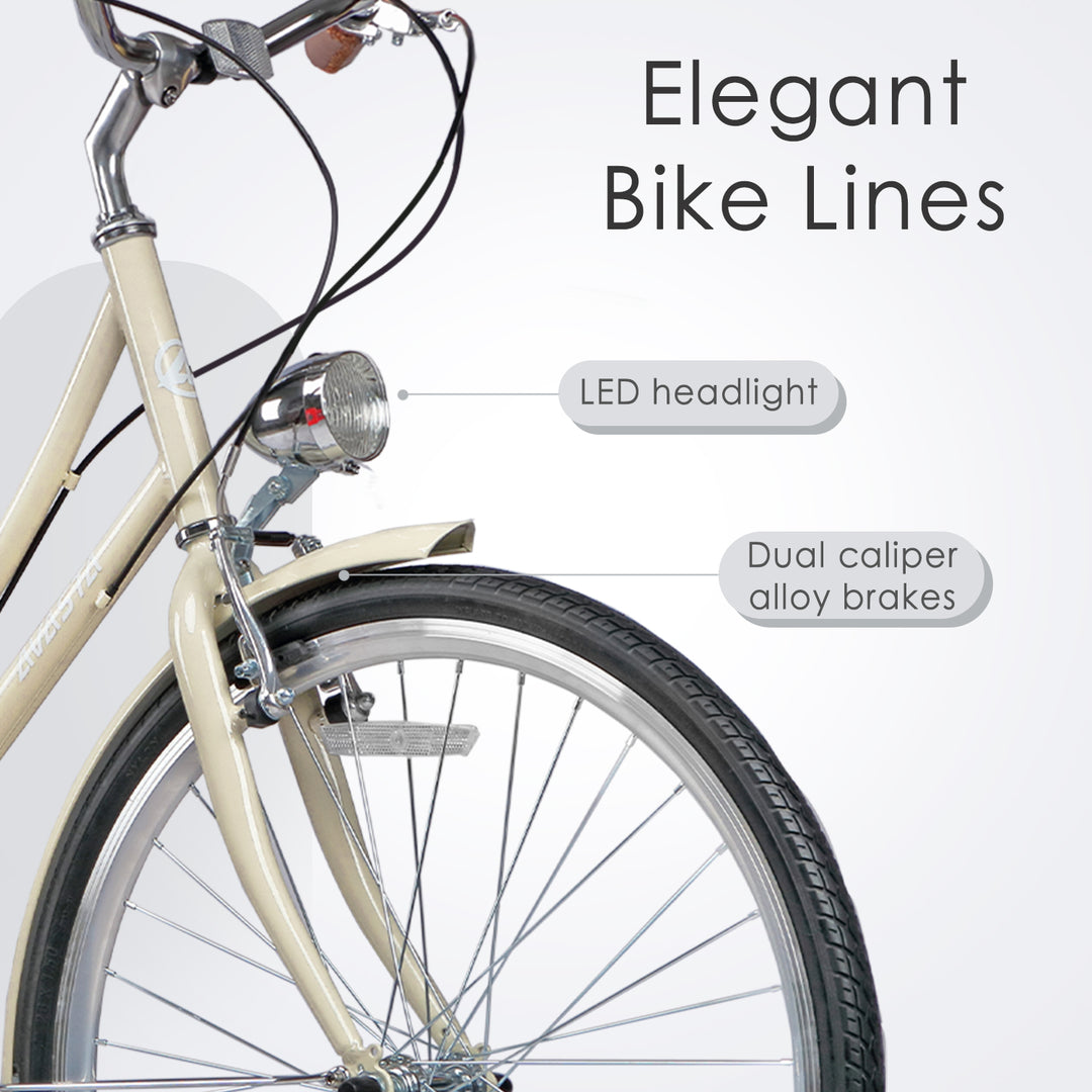 26" 6 Speed Hybrid Cruiser Bike-Astrid