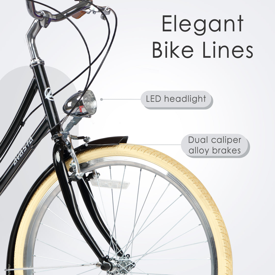 26" 6 Speed Hybrid Cruiser Bike-Astrid