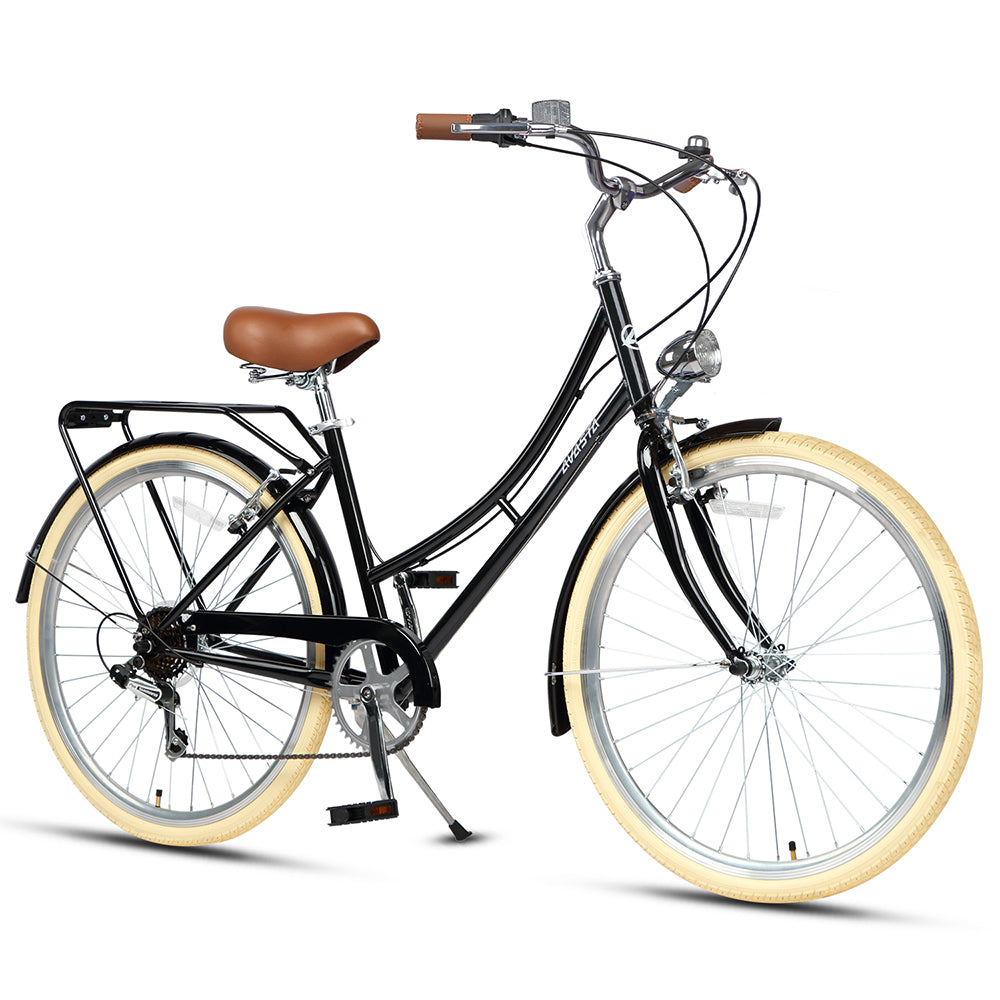 Women 6 Speed Hybrid Cruiser Bike-Astrid – AVASTA BIKES Women 6 Speed Hybrid Cruiser Bike-Astrid – AVASTA BIKES