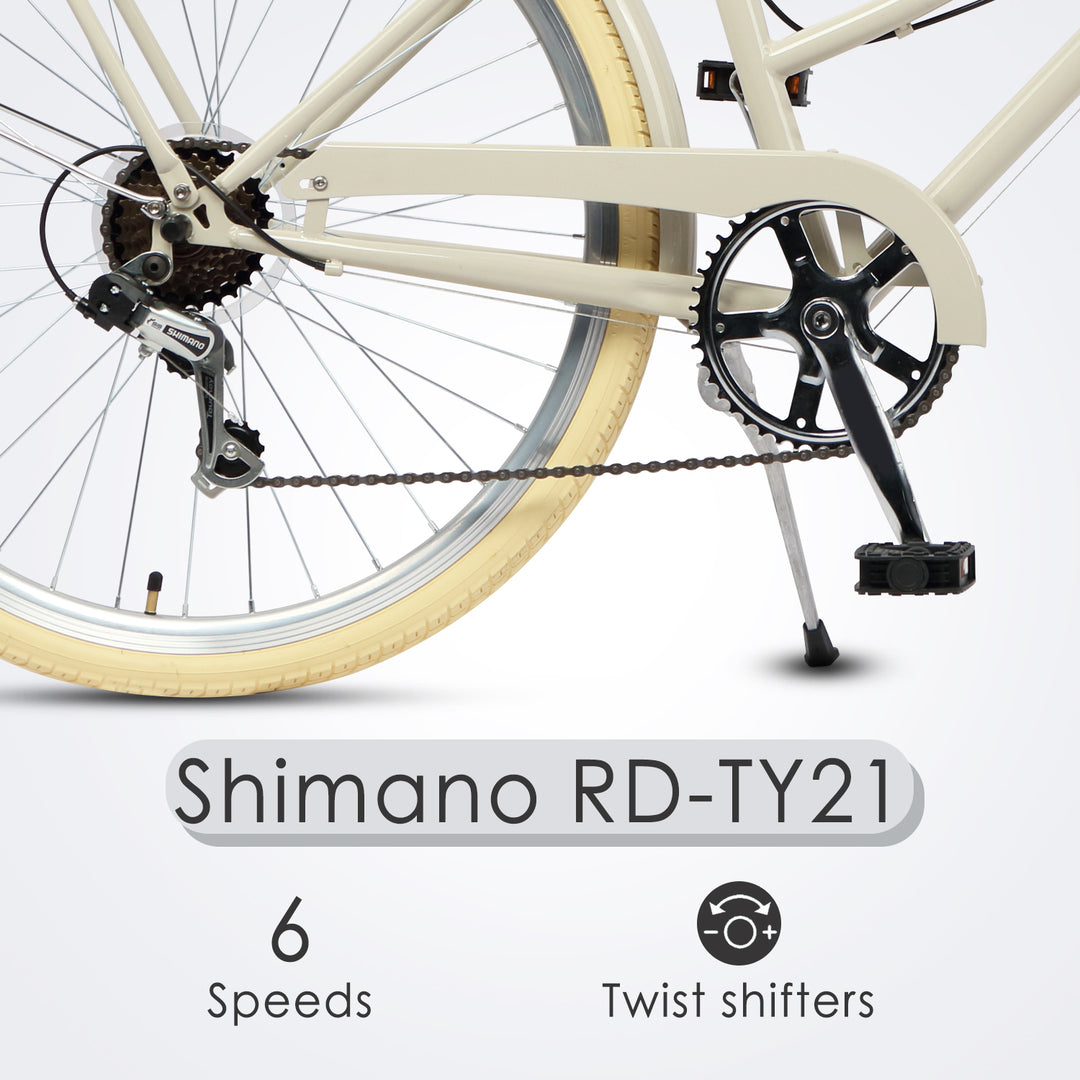schwinn bicycle women Suburban Hybrid Bike, 26 Inch Mens and Womens Bike, 7-Speed Hybrid Bicycle, Front and Rear Linear Pull Brakes, Ergonomic Grips, Comfort Frame, Large Cushioned Seat, Fenders, Adult free adjustable seat post for easy height adjustments on the go Schwinn women's bike