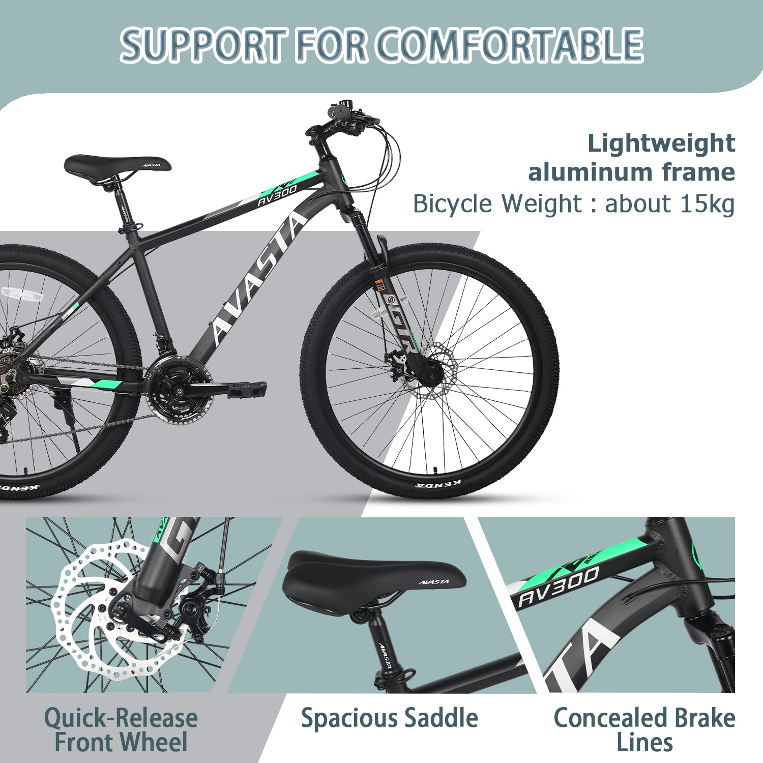 AVASTA 21-Speed Mountain Bike-AV300 – AVASTA BIKES