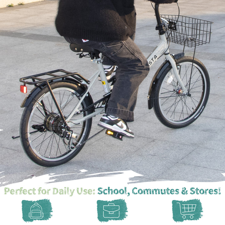 AVASTA Quartet 20"-24" Inch Folding Bike with 7-Speed