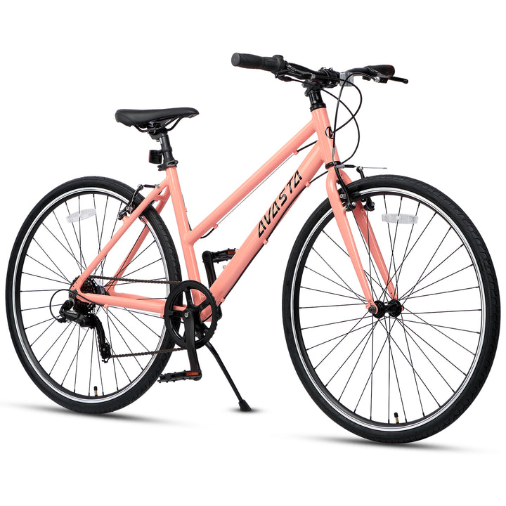 700C  Hybrid Bike with 7 Speed for Women-Populus