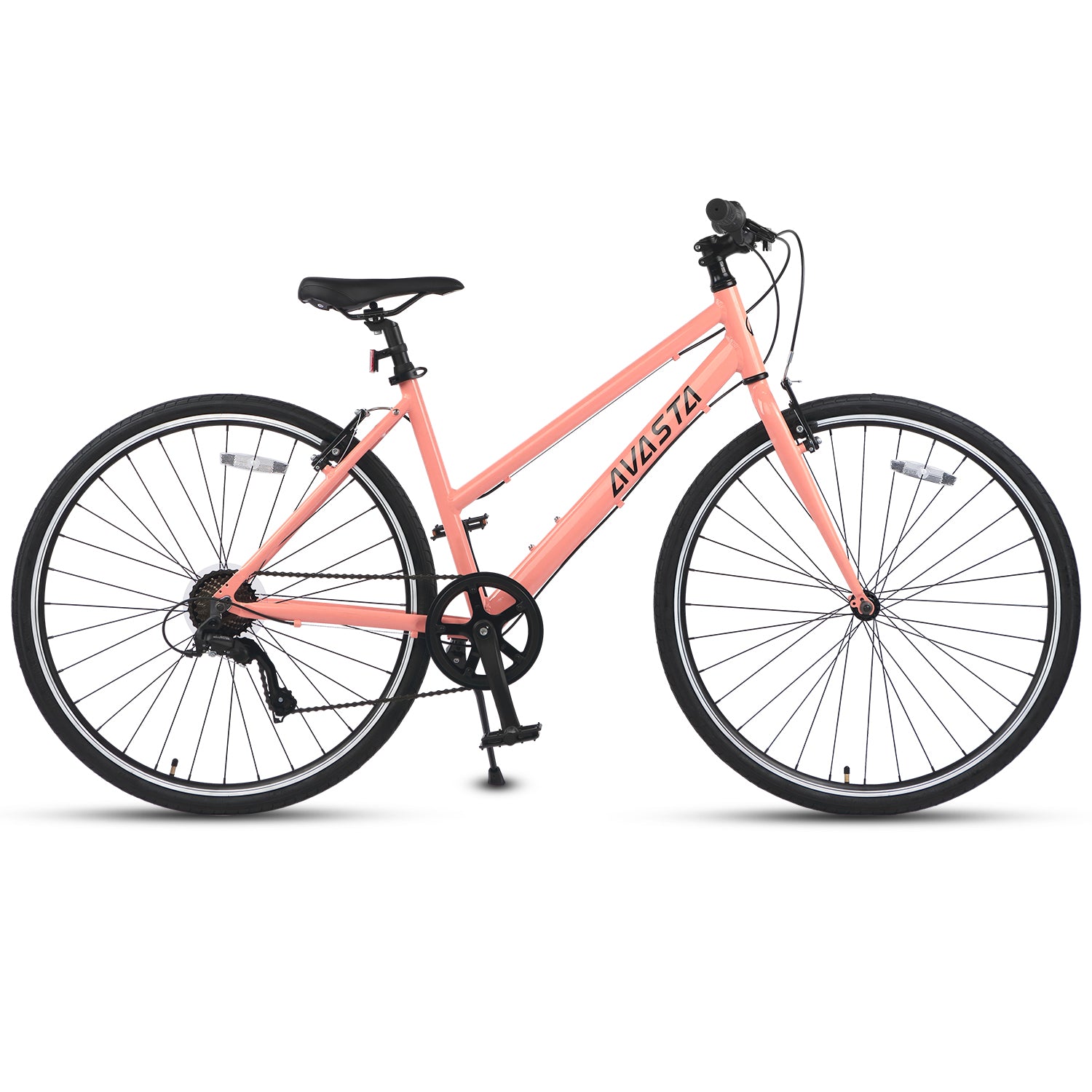 AVASTA Road Hybrid Bike for Adult Women, Lightweight 700c Step
