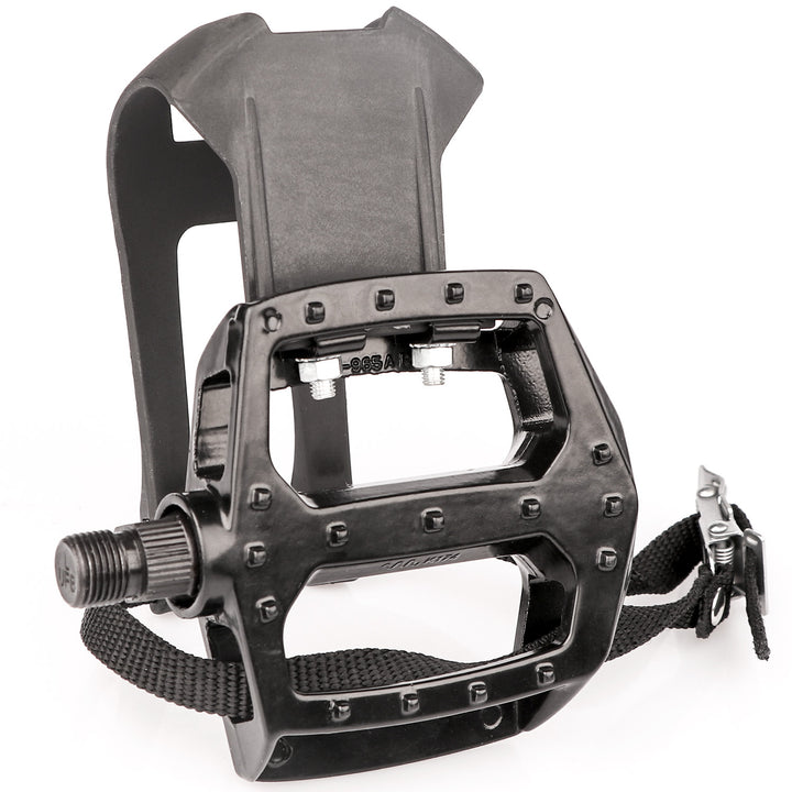 Bike Pedals with Clips and Straps