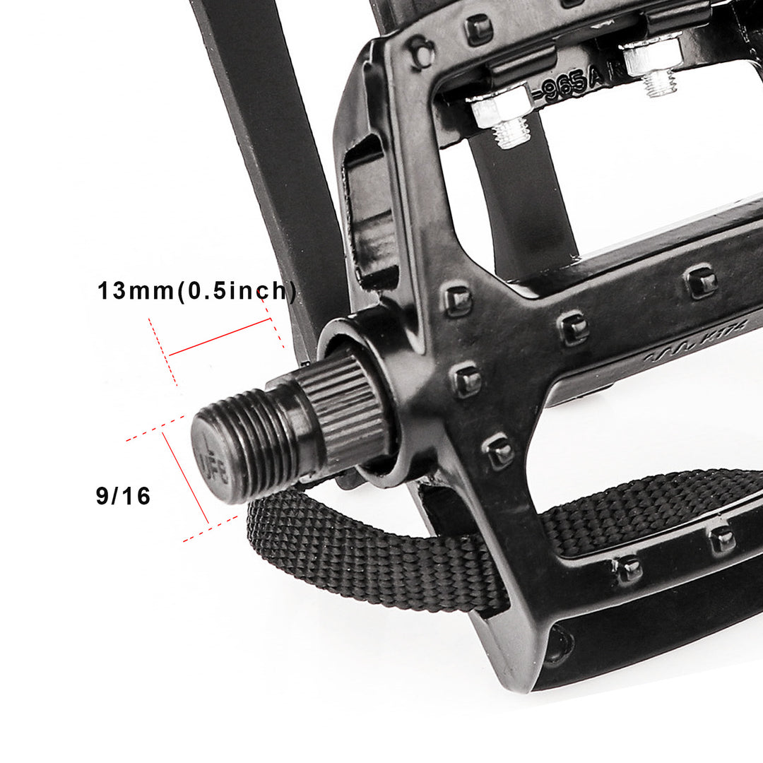 Bike Pedals with Clips and Straps