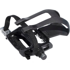 Bike Pedals with Clips and Straps
