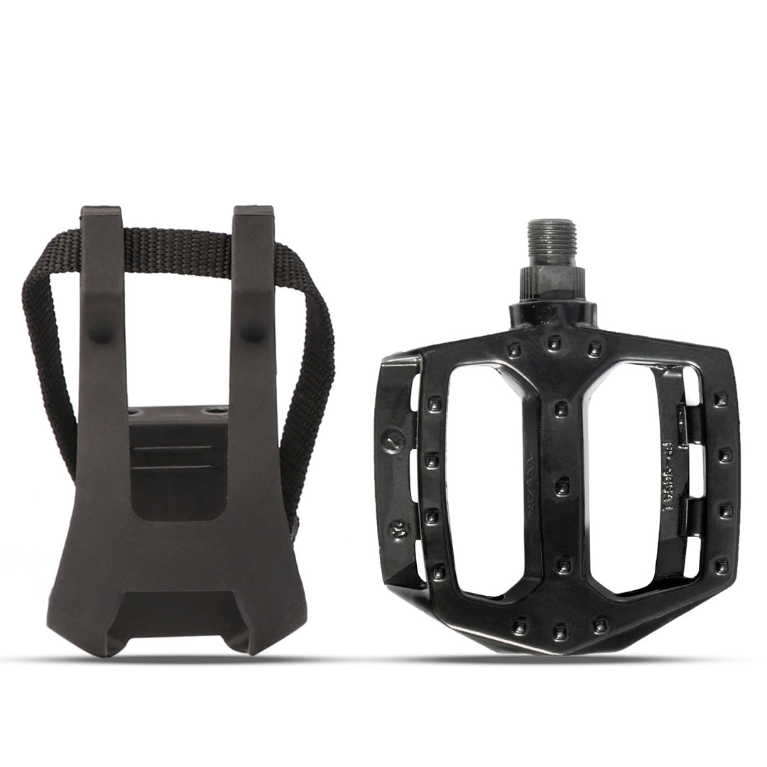 Bike Pedals with Clips and Straps