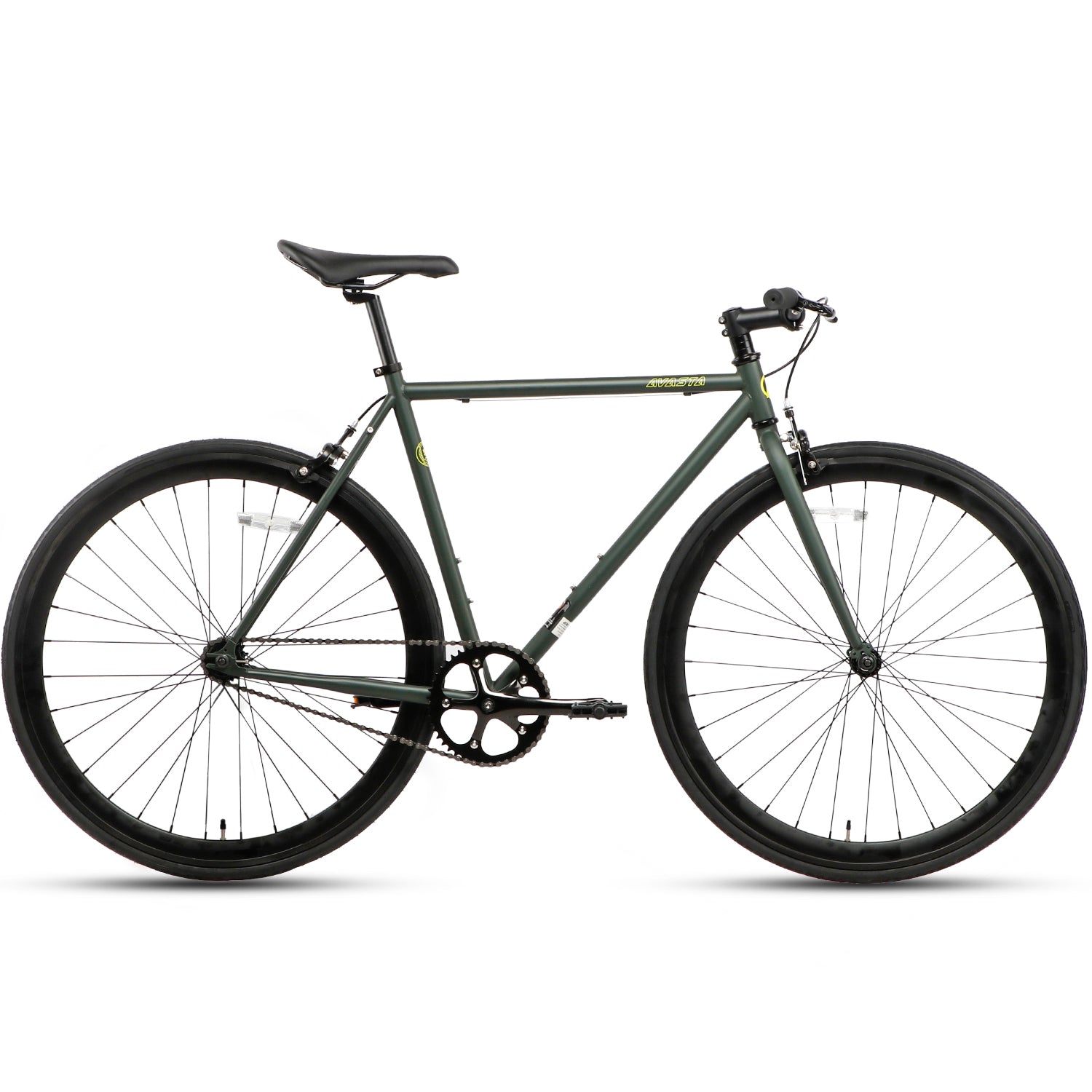 Fixie Bike State Bicycle Warehouse 4130 Matte Olive (Fixed Gear